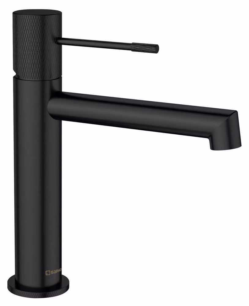 Sapho Solaria - Miscelatore per lavabo, nero opaco WD002B