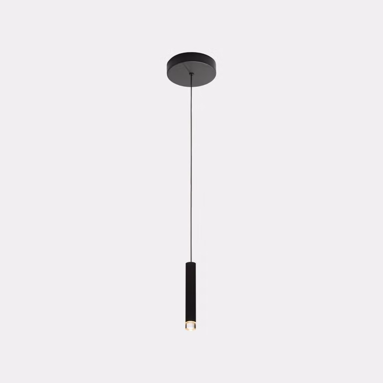 LEDS C4, lampada a sospensione a forma di candela - 4,1 W, luce bianco caldo, 154 lm, colore nero