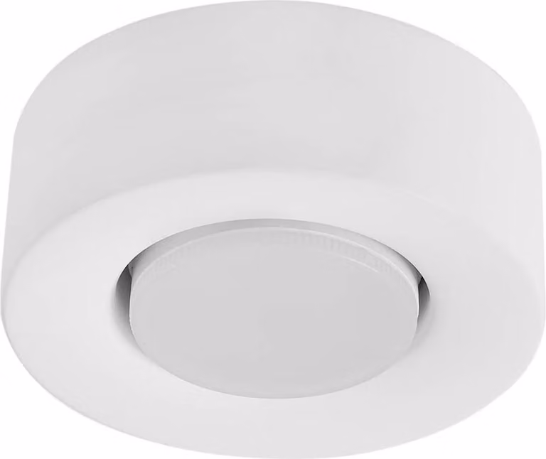 Plafoniera Lindby Levia, 1 luce, Ø 14 cm, bianco, gesso