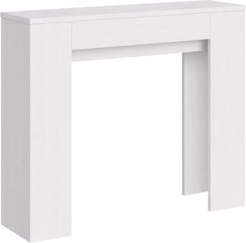 Consolle allungabile 90x25/181 cm Slyx Bianco Frassino