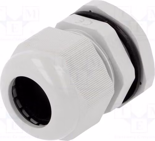 5 connettori per cavi, grado di protezione IP67, colore grigio, diametro 30,75 mm