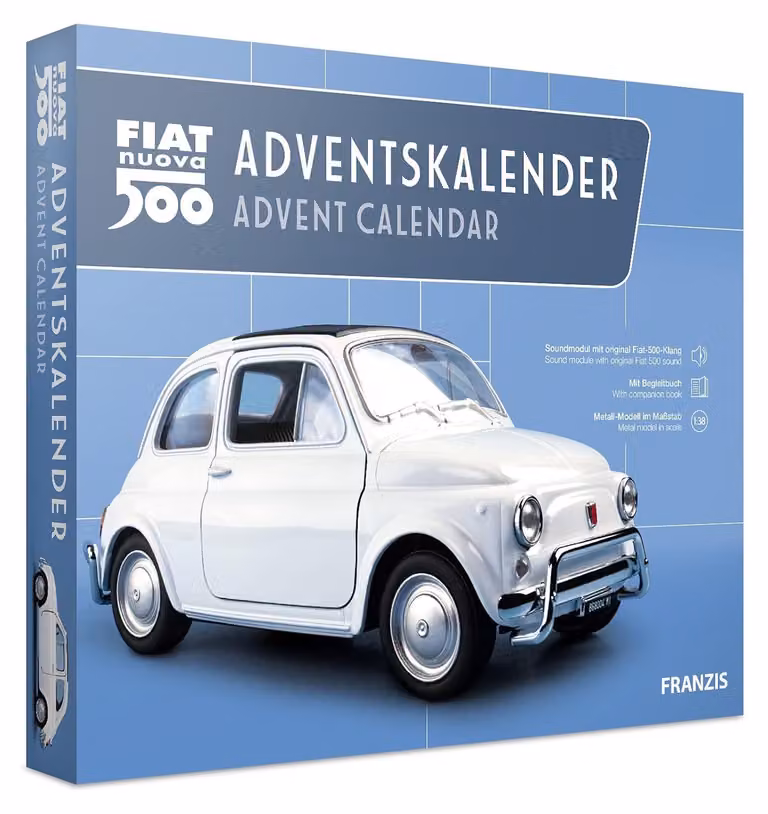 Calendario dell'Avvento Fiat 500 - Kit di montaggio in 24 fasi