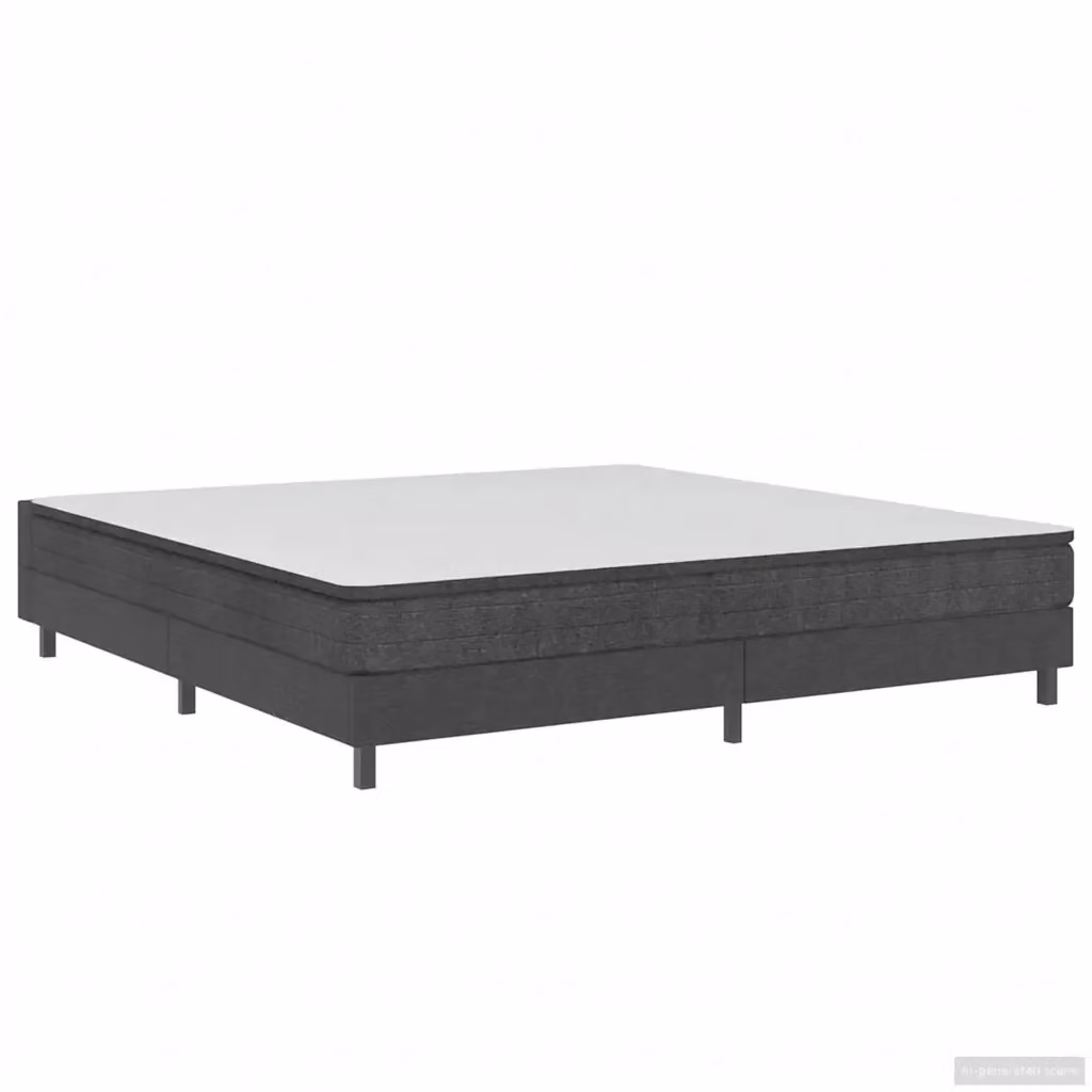 Letto a molle moderno vidaXL in tessuto grigio L 180 cm x P 200 cm – 2