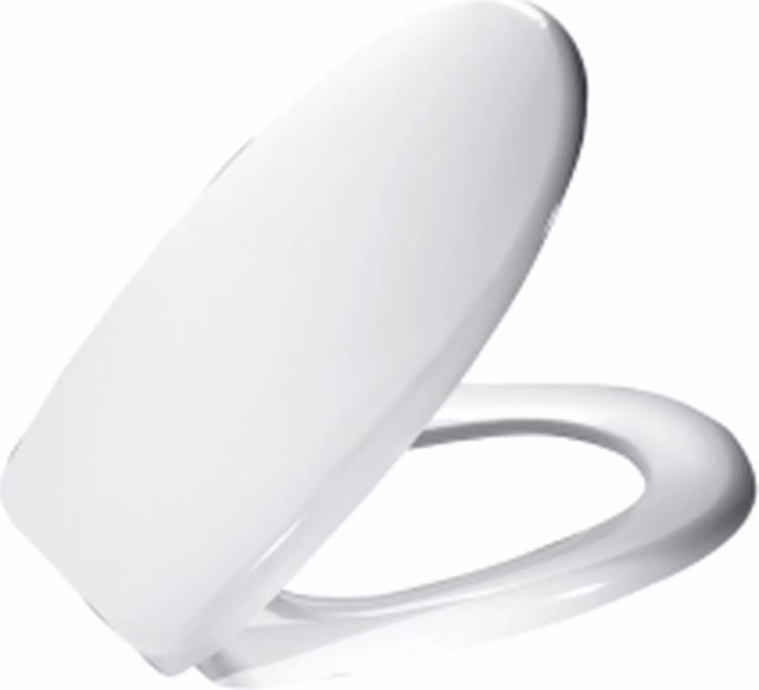 MKW Sedile WC senza coperchio, con cerniera metallica, Euro 3000 Plus, bianco, 1 pz.