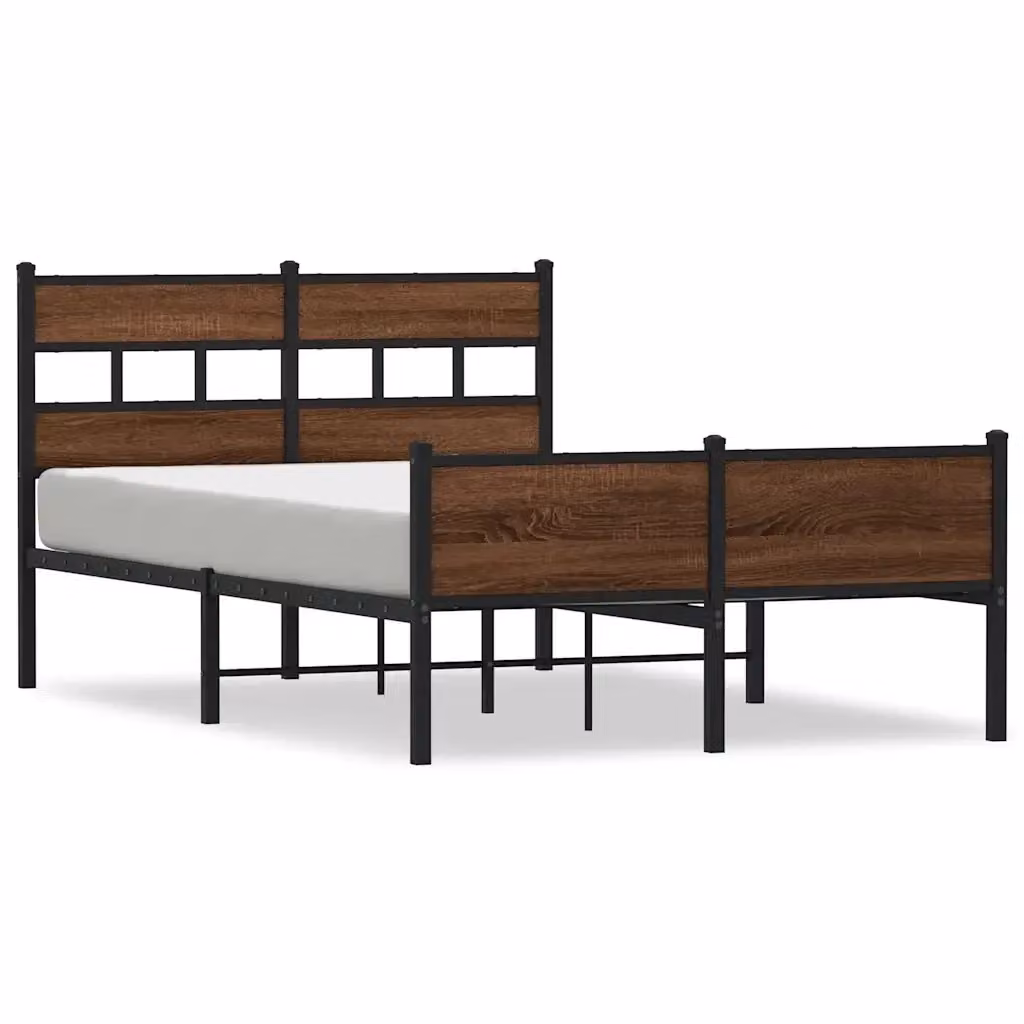 Struttura Letto Design Mania in Rovere Marrone con Telaio Rigido L: 120 cm, P: 200 cm – 2