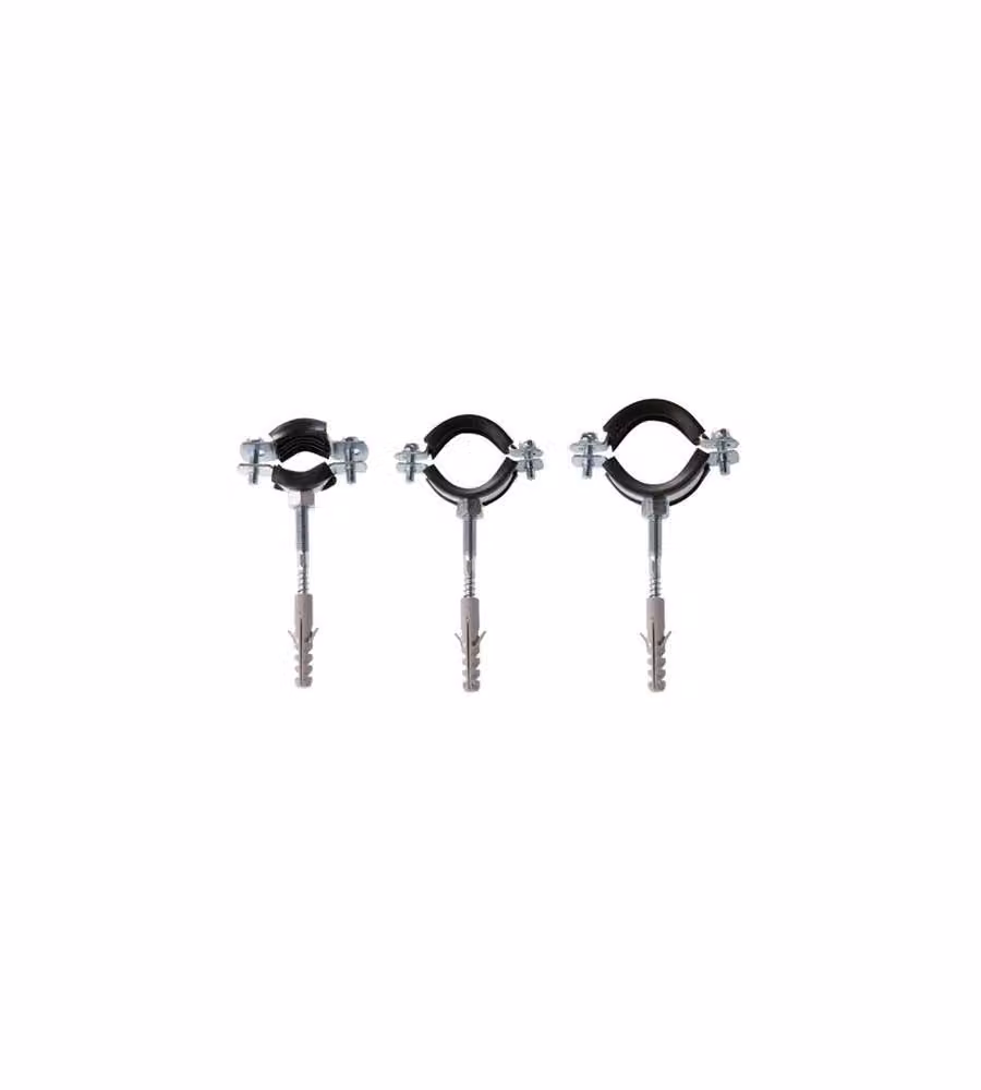 Coppia collari isofonici in acciaio zincato diam.40 mm