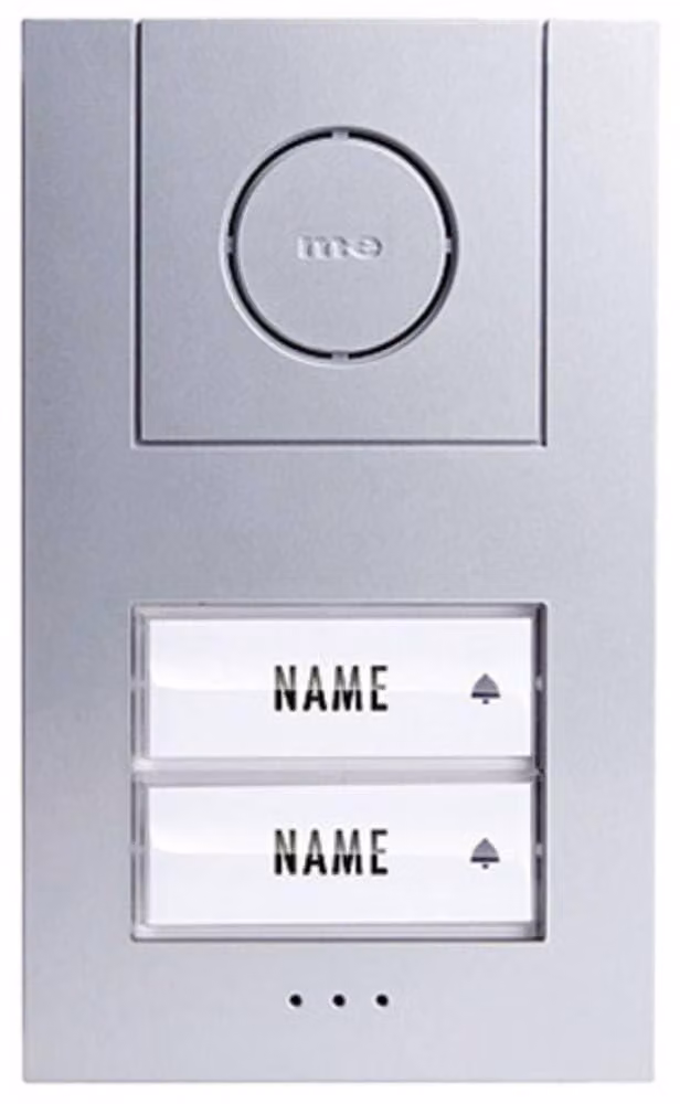Interfono per porte, sistema cablato, con 2 lampade, in plastica, multicolore
