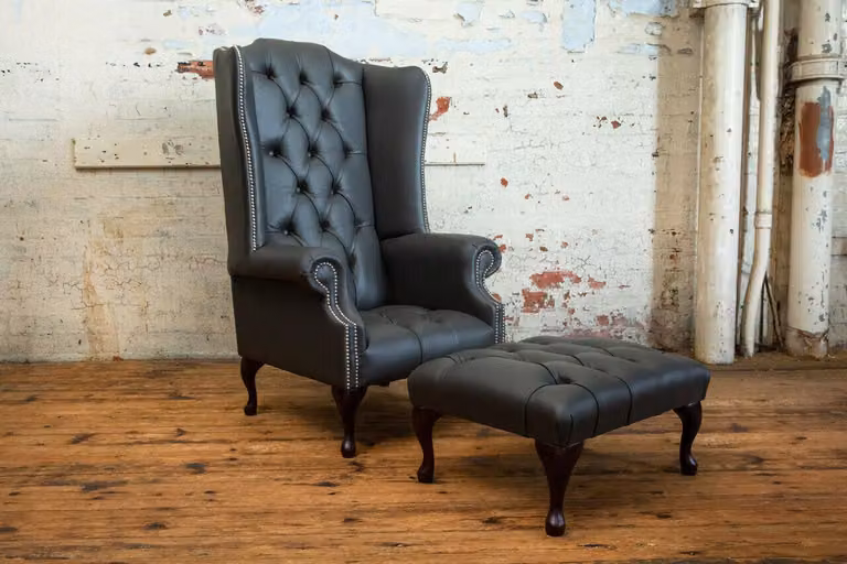 Chesterfield Sessel Fernseh Couch 1Sitzer Sofa Couchen Polster