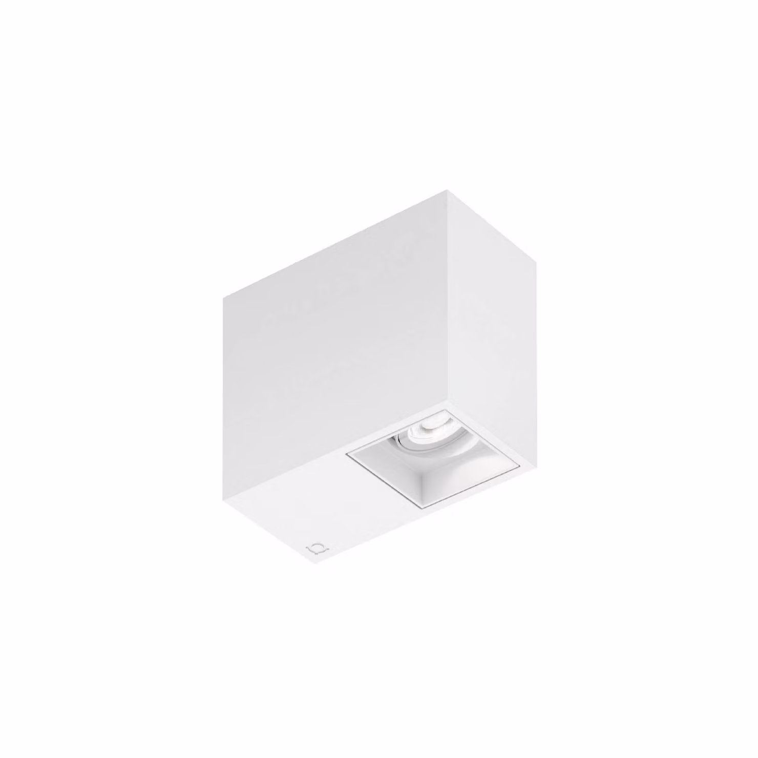 Wever & Ducré Lighting Faretto da incasso Plano petit 1.0, dimmerabile, Bianco / Opale, Corridoio, Alluminio, Moderno, Plafoniera