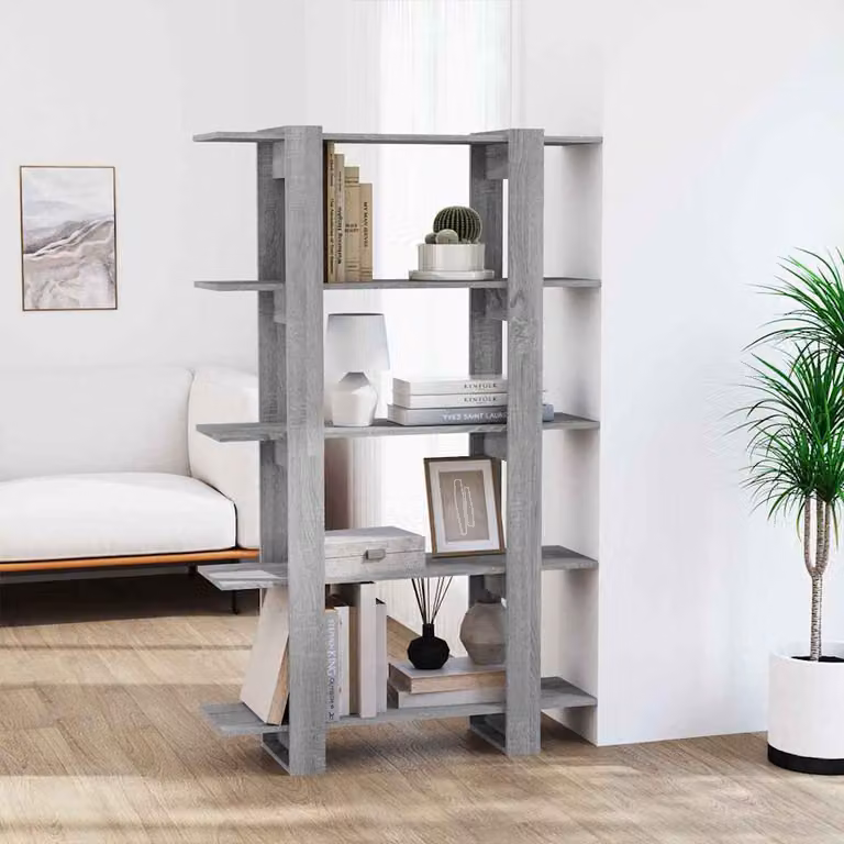 Libreria/Divisorio vidaXL Grigio Sonoma L: 100 cm, P: 30 cm, H: 160 cm