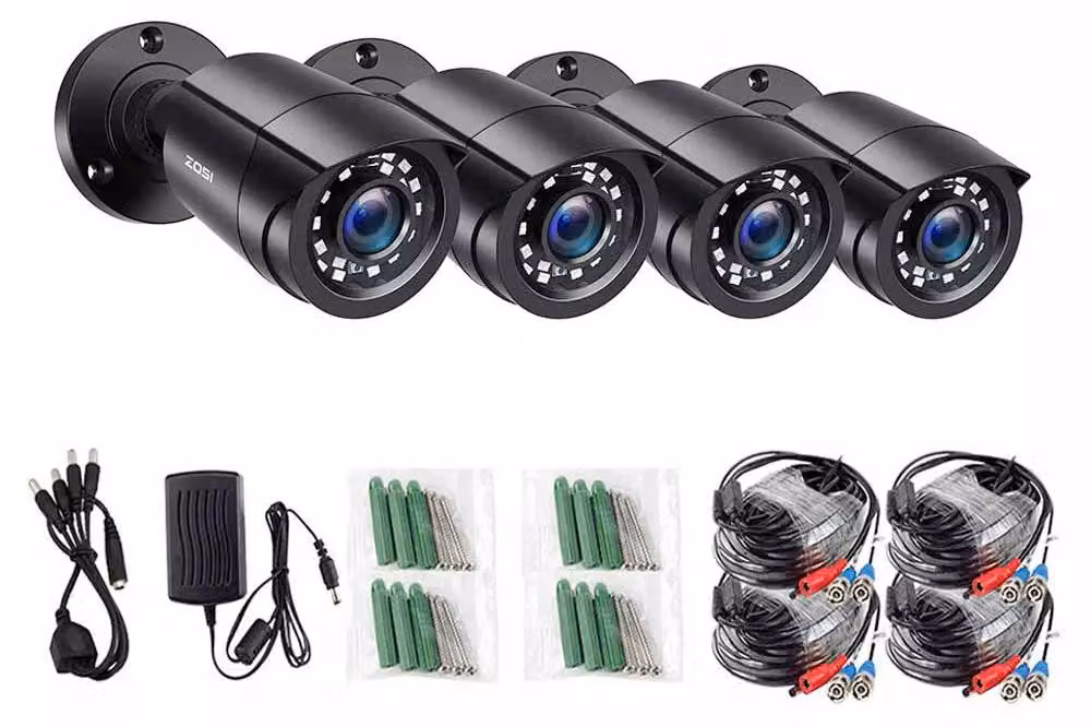 Telecamera di sicurezza - Telecamera wireless - Sistema di videosorveglianza - Telecamera da esterno con visione notturna - 1080P Full HD