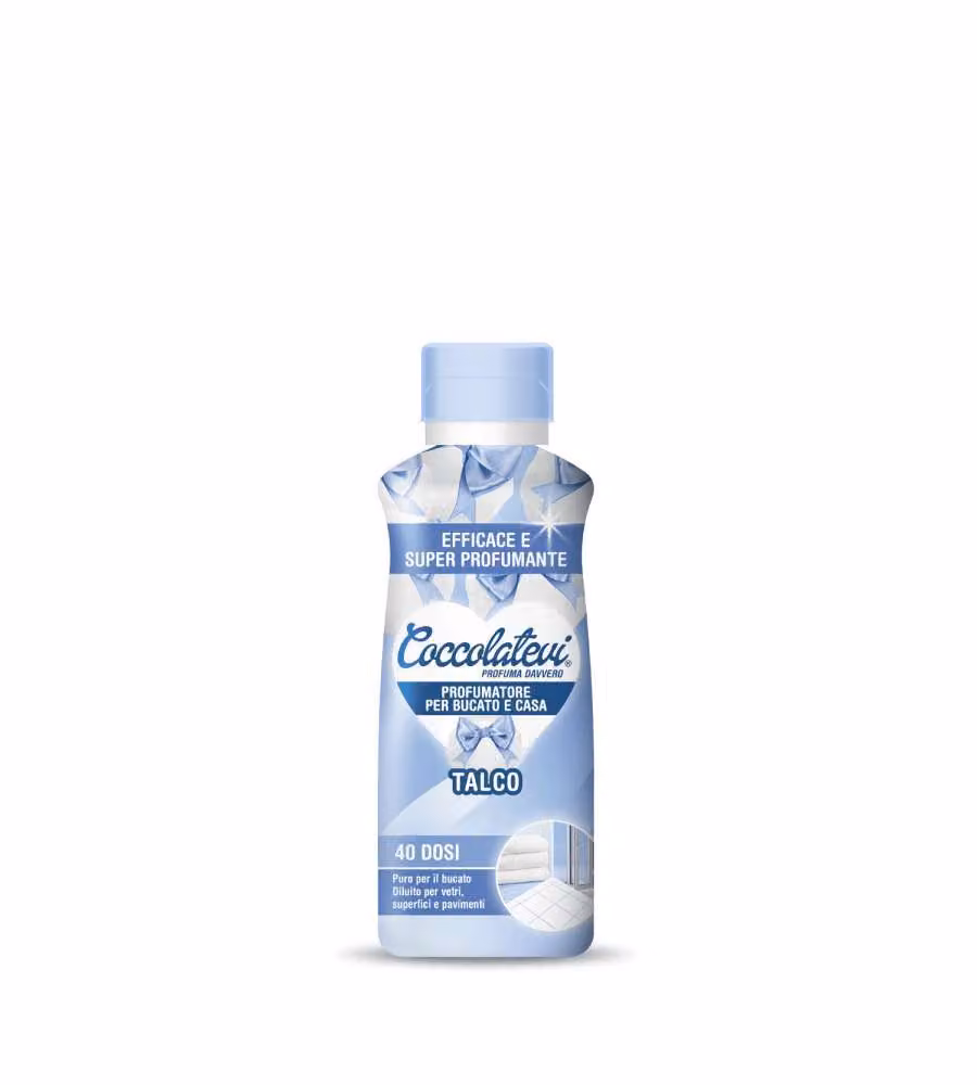 Coccolatevi Profumatore Concentrato Talco Multiuso 250 ml per Bucato e Casa