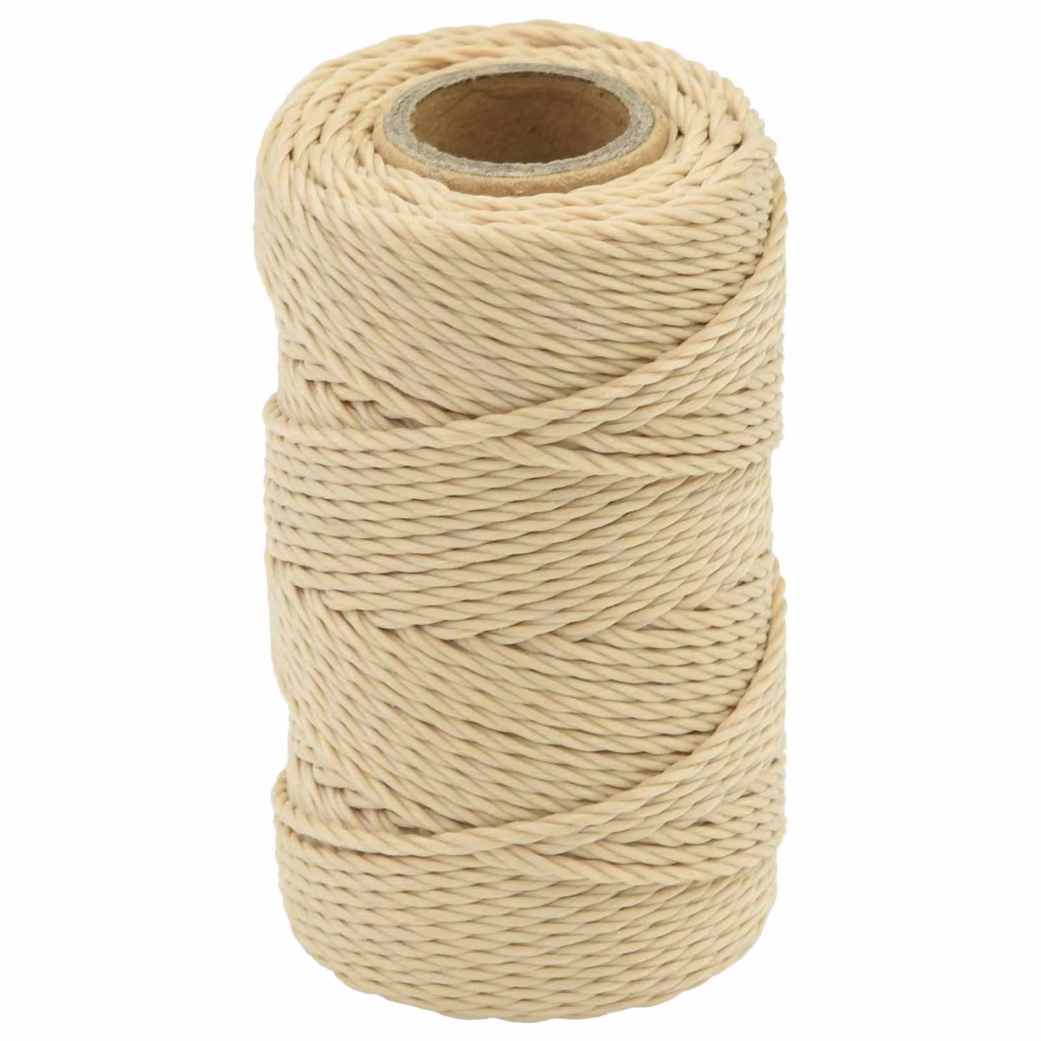 vidaXL Corda da Barca in Plastica, Colore Beige o Marrone, Lunghezza: 100 m, Diametro: 2 mm