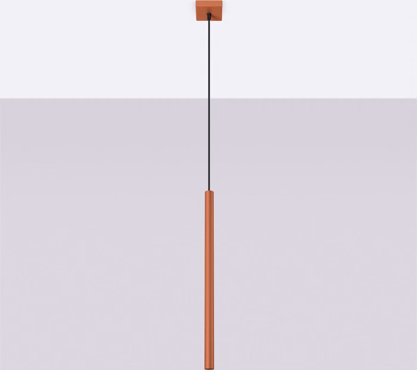 Lampada a sospensione VELINO ocra-rossa 1xG9x8W in metallo, dimensioni: 114x8x8 cm, IP20, Pure Lume