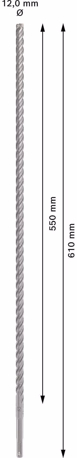 PRO SDS plus-5X Trapano a percussione, 12 x 550 x 610 mm