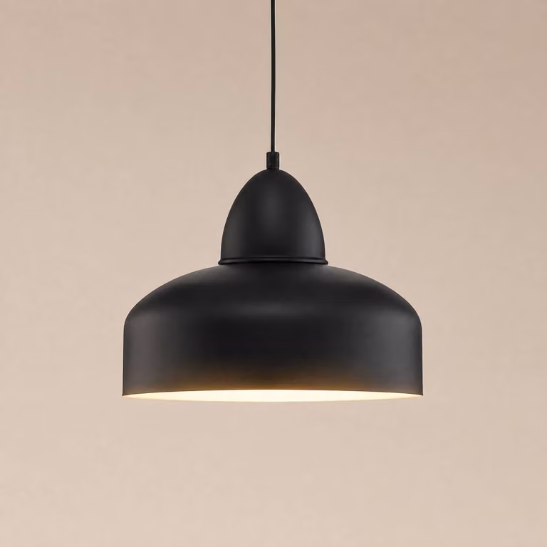 Lampada a sospensione Mille ALDEX, dimmerabile, Nero, Soggiorno / Sala da pranzo, Metallo, Industriale, Lampada a sospensione