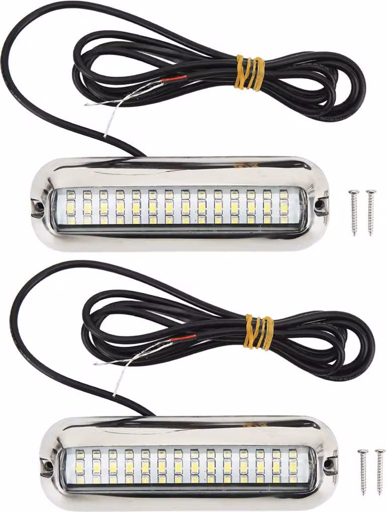 Luci marine a LED 42LEDS LAVATRICI D'ACQUA LED BARCHE LUCE 10-30 V DC DRABE PER YACHT Bianco