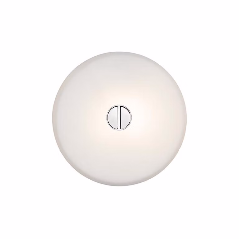 Flos - Mini Button - Lampada da parete o soffitto - Vetro
