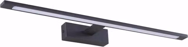 Applique Isla Grande LightPrestige nera con LED da 20W, luce 4000K e protezione IP44 per bagno