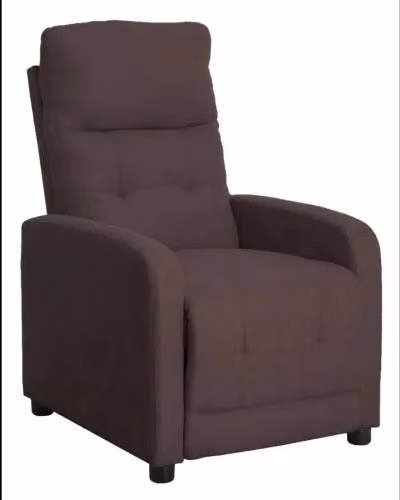 POLTRONA RELAX EMILY IN TESSUTO POLIESTERE COLORE MARRONE