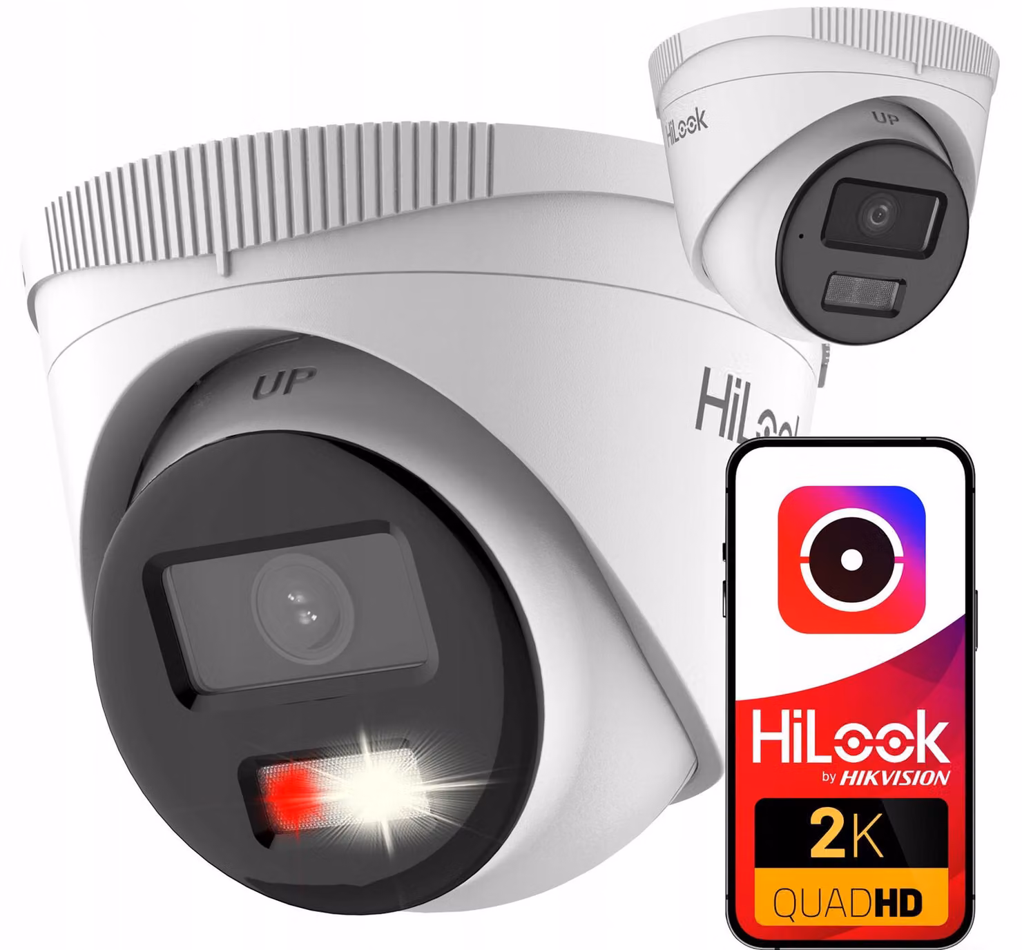 Telecamera IP Hilook IPC-T240HA-LUC a cupola da 4 MP con illuminazione Smart-hybrid