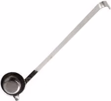 Mestolo con beccuccio TRIX in acciaio inox color argento L/P/H: 4,5 x 24 cm