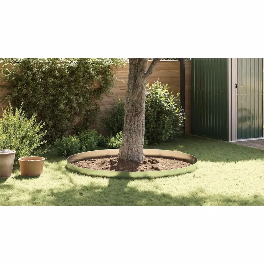 Recinzione per prato vidaXL in acciaio zincato argento L: 100 cm, H: 20 cm, P: 0,07 cm