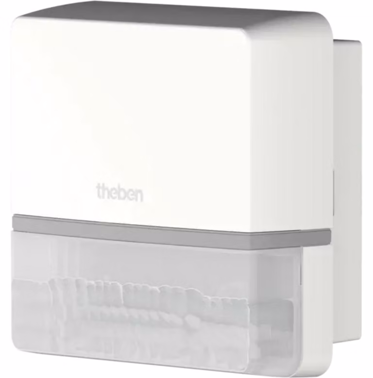 Rilevatore di movimento Theben per montaggio a parete, 180°, 14 m, controllo tramite app (Bluetooth), bianco, 1 pz.