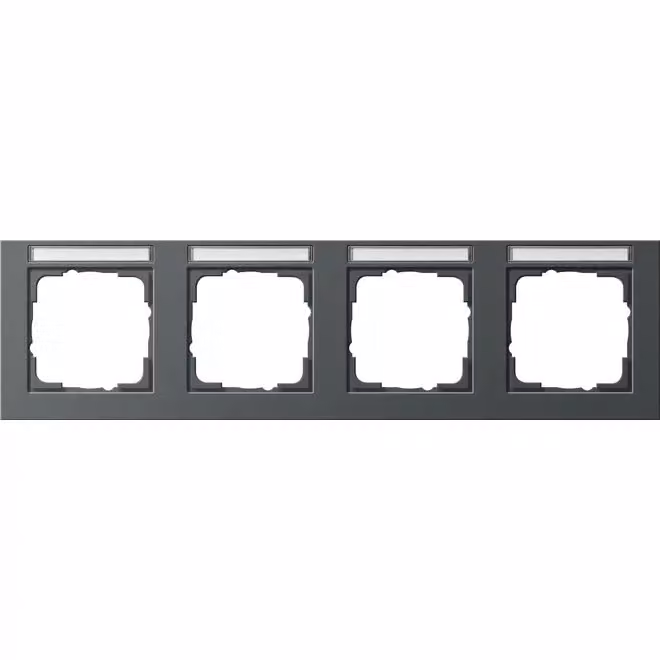 Gira 109423 Cornice di copertura quadrupla BSF orizzontale Gira E2 antracite