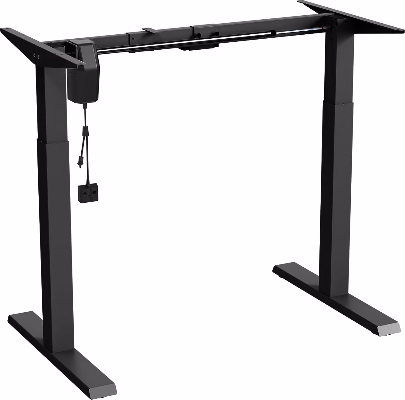 Scrivania Sit-stand Struttura della scrivania Scrivania elettrica regolabile in altezza altezza massima 123 cm Pannello tattile Scrivania per ufficio fino a 70 kg senza piano d'appoggio Nero