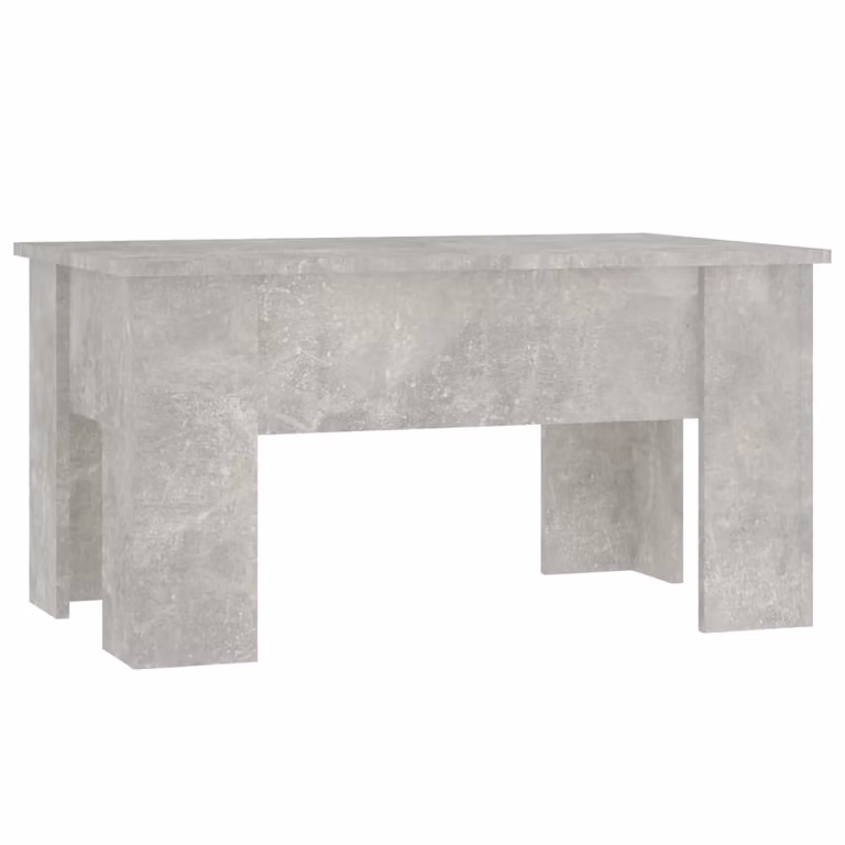Tavolino da Salotto Grigio Cemento 79x49x41cm Legno Multistrato