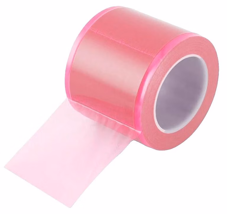 Pellicola protettiva, monouso, barriera igienica, rosa
