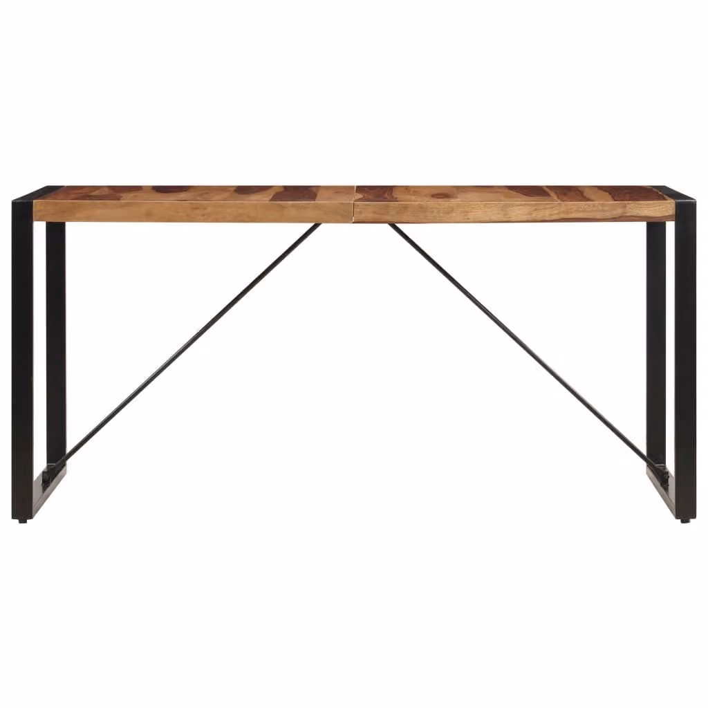 Tavolo da Pranzo 140x70x75 cm in Legno Massello di Acacia