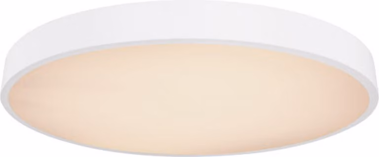 Globo Lighting plafoniera metallo bianco, plastica bianca, dimmerabile, diversi livelli tramite interruttore a parete, colori fissabili, funzione memoria, luce notturna, telecomando, batteria inclusa 2x AAA, ø: 600mm, H: 105mm, incl. LED 48W 230V, 850-525