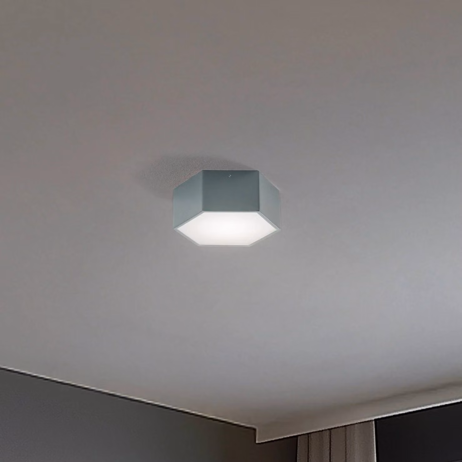 Plafoniera a LED Libre Argon, Verde, Soggiorno / Sala da pranzo, Metallo, Plafoniera LED