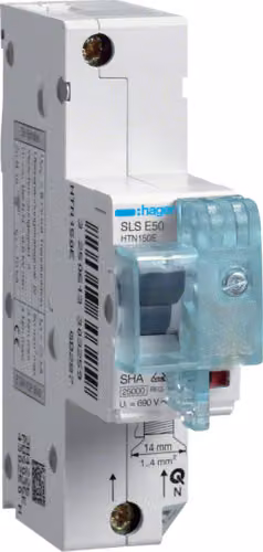 Interruttore SLS HTN150E unipolare 50A f