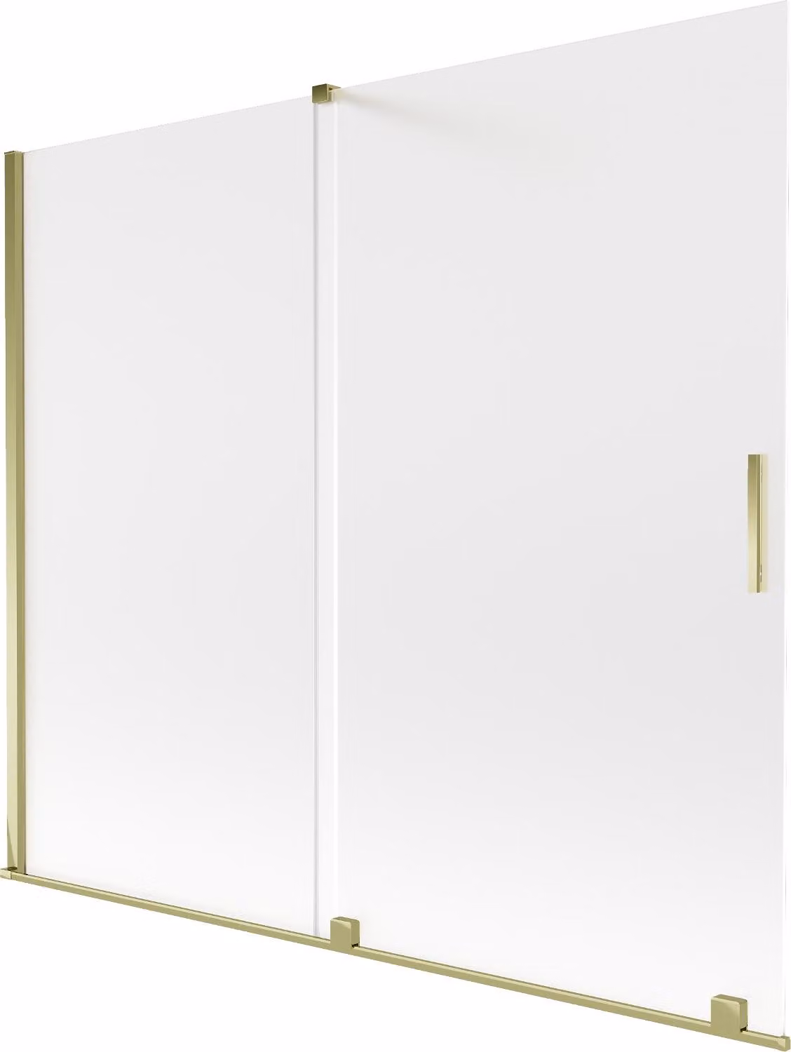 Mexen Velar paravento doccia scorrevole a 2 ante 180 x 150 cm, smerigliato, oro - 896-180-000-31-50