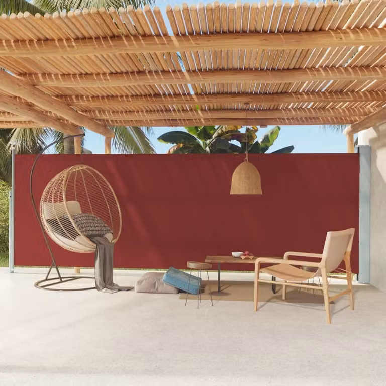 Maison Exclusive - Tenda da sole laterale estensibile 180x600 cm, rossa