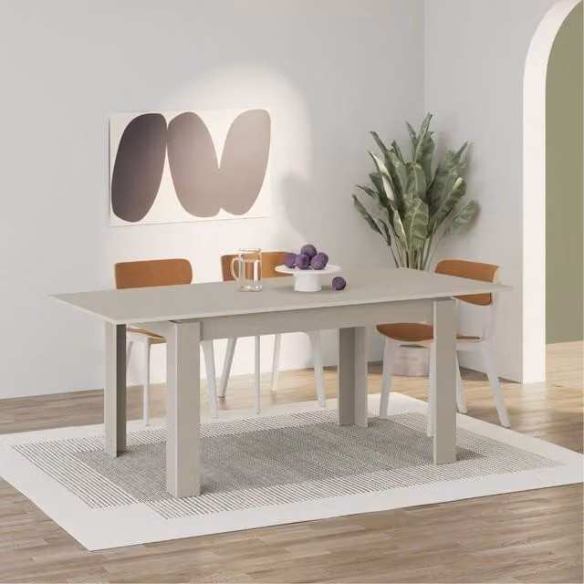Tavolo allungabile Tolmen 140x80 cm colore cashmere