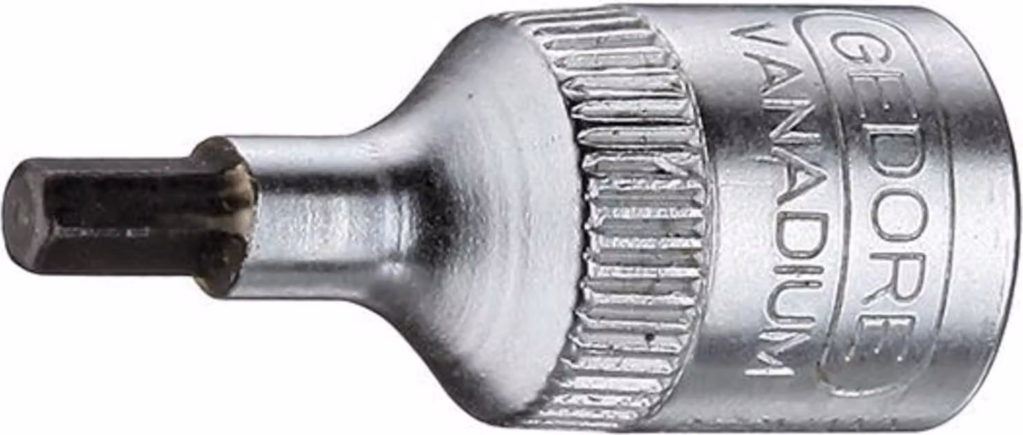 Inserto per avvitatore 1/4" 6 x 28 mm esagono incassato Gedore | 4010886617847