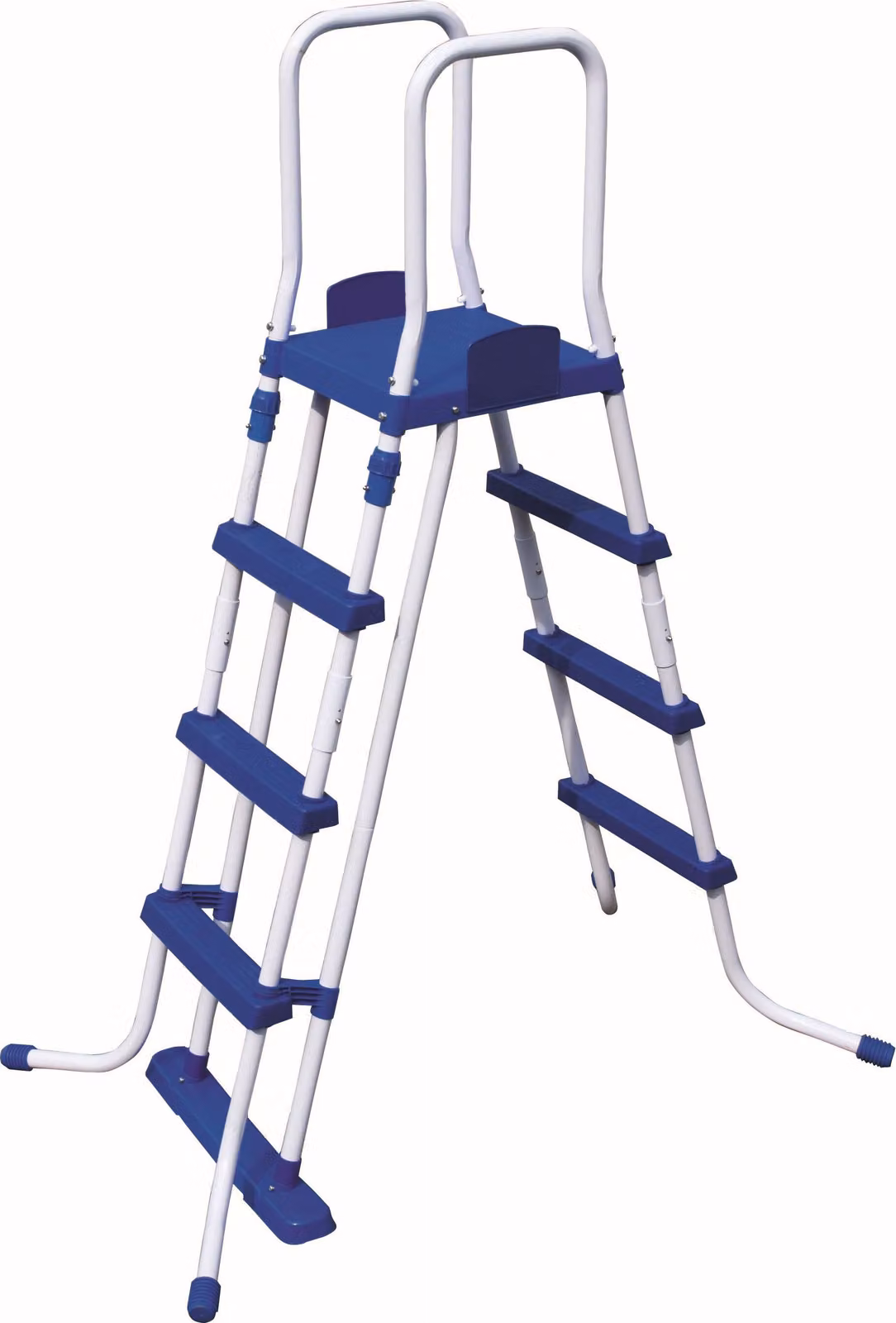 Bestway scala di sicurezza per piscina scale di accesso alla piscina 84/107/122 cm, lunghezza/gradini:122cm - 4 gradini