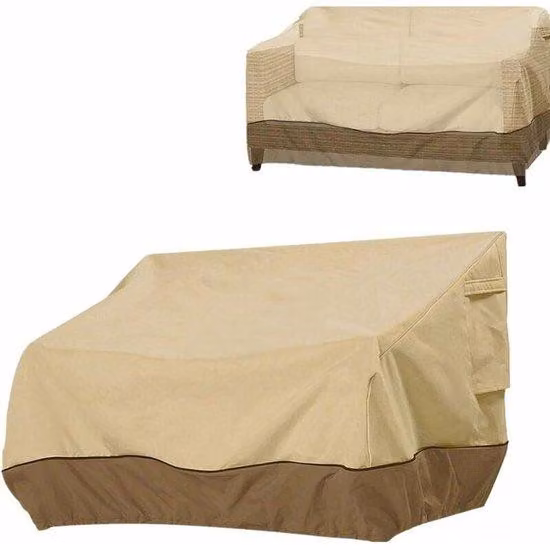 Copertura impermeabile e antipolvere per panchina da giardino, a 3 posti, 224 x 83 x 84 cm