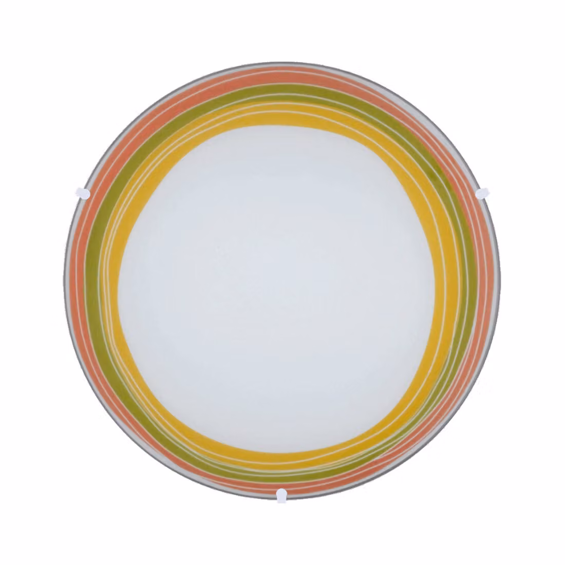 Plafoniera OZZY 1xE27/40W, Ø 300, vetro bianco opaco/colorato dimmerabile