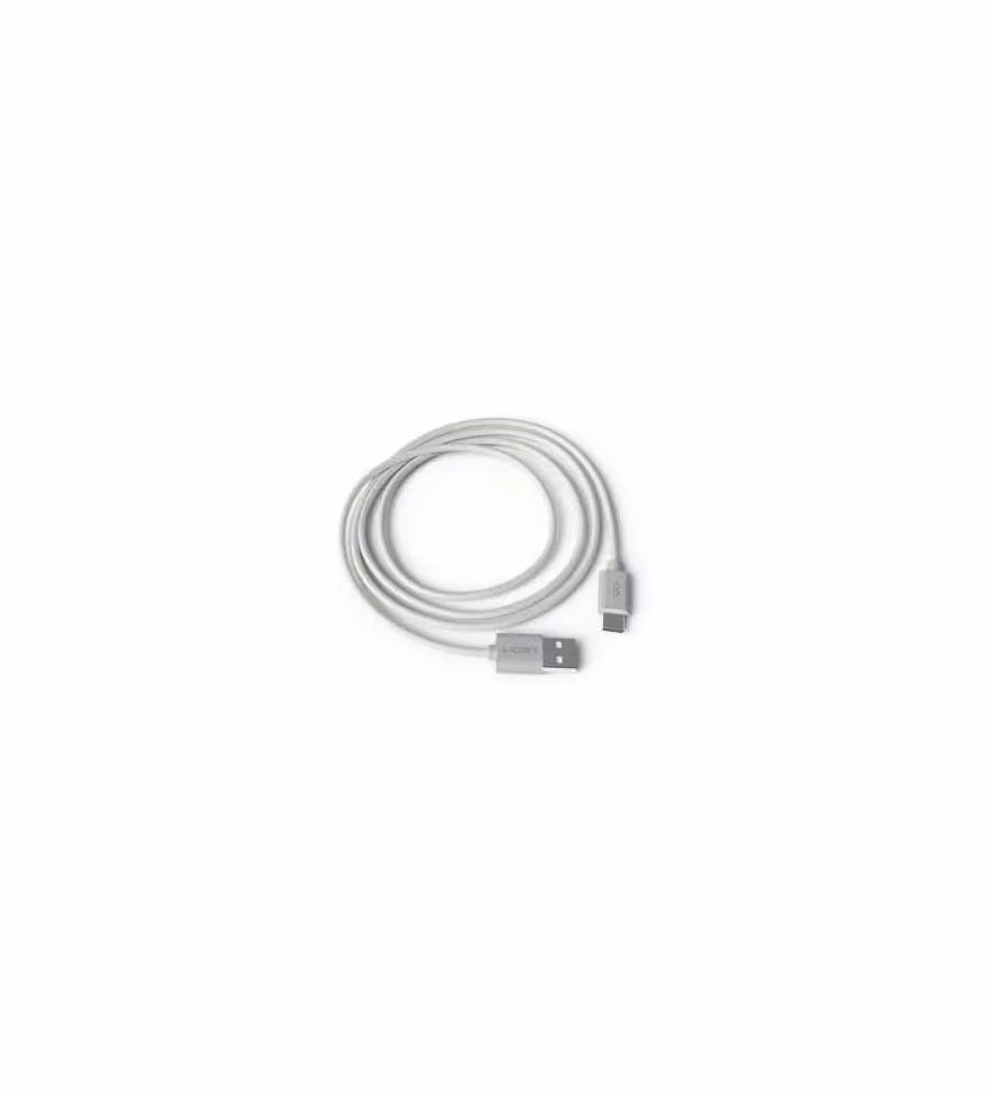 Groovy Cavo 2m Connettori Micro USB e USB-A - Bianco