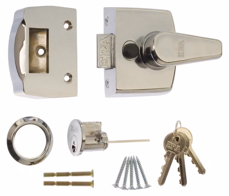 Comodino con serratura di sicurezza da 40 mm, finitura cromata, per la camera da letto