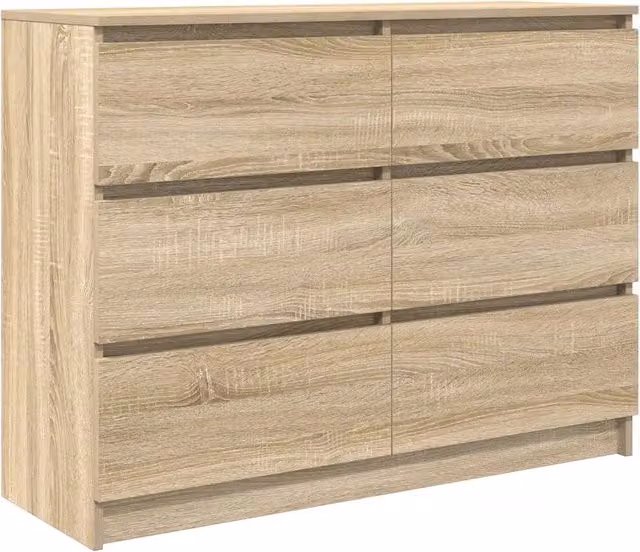 Credenza | Madia | Buffet da pranzo | Armadio da pranzo Rovere Sonoma 100x35x76 cm in Legno Multistrato