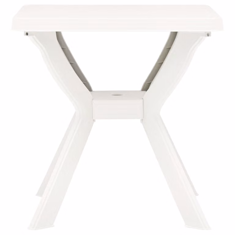 vidaXL Tavolo da bistrot bianco 70x70x72 cm in plastica