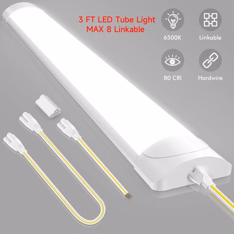 Lampada a LED lineare collegabile - Plafoniera - 90 cm - 30 W - 4500 K - Confezione da 5 - 220–240 V