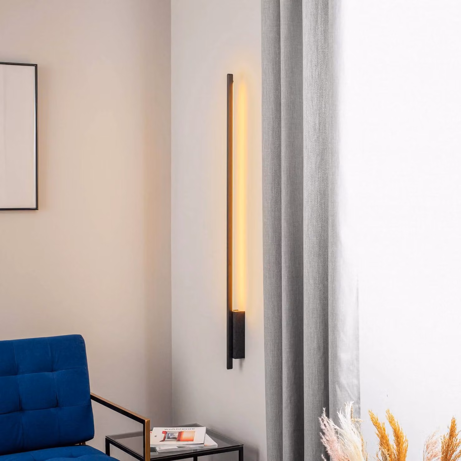 Applique da parete a LED Talon Quitani, dimmerabile, Nero, Corridoio, Alluminio, Moderno, Applique a LED
