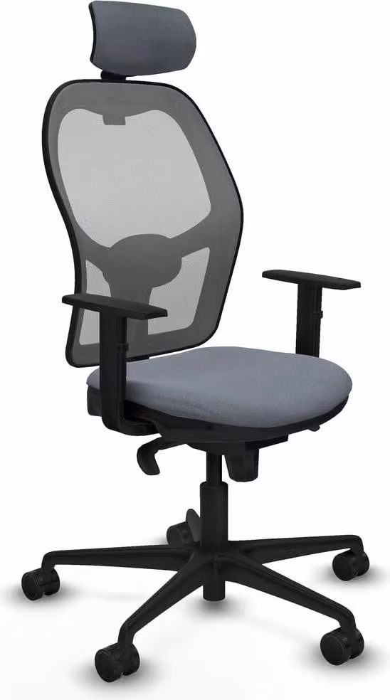 Sedia da ufficio con poggiatesta Piqueras y Crespo 1D036N2 Grigio